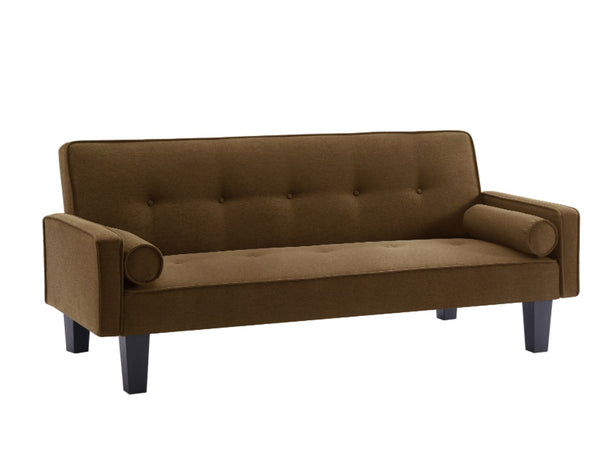 Fabric Sofa, Mid Century Love Seat Sofa Furniture, With Pillows, Living Room Button Tufted Sofa, Pull Point Design