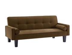 Fabric Sofa, Mid Century Love Seat Sofa Furniture, With Pillows, Living Room Button Tufted Sofa, Pull Point Design