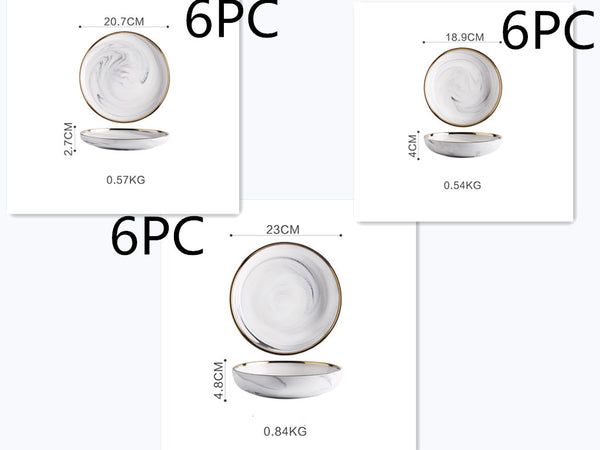 Porcelain Marble Design Tableware