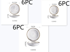 Porcelain Marble Design Tableware