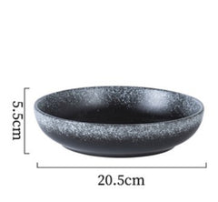 Japanese Ceramic Deep Plate Bowl