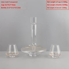 Modern Light Luxury Glass Wine Decanter Cold Water Bottle Decoration Living Room Coffee Table