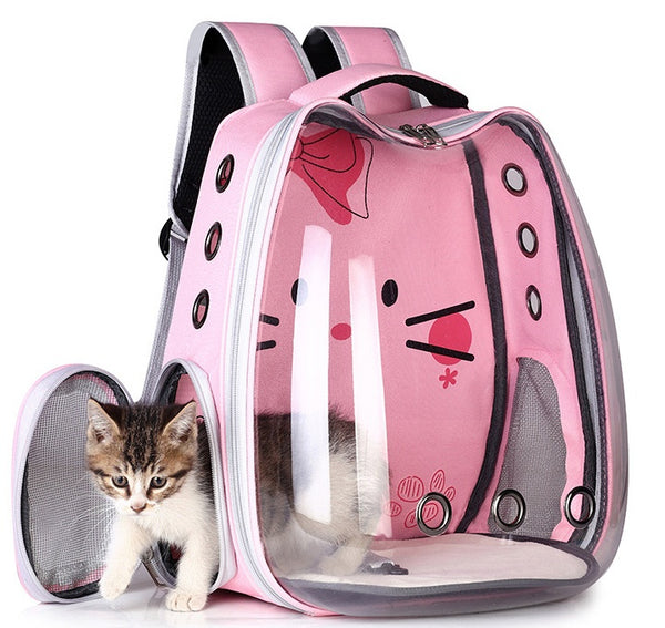 Pet Backpack Breathable Over Shoulder Elevated Carrier