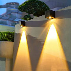 Outdoor Household Square Solar Atmosphere Wall Lamp