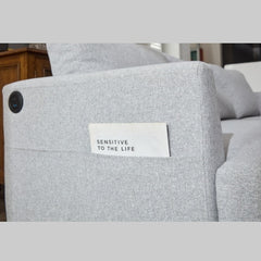 Comfortable Sectional Sofa Easy Assembly & Comfy Cushion,Light Green