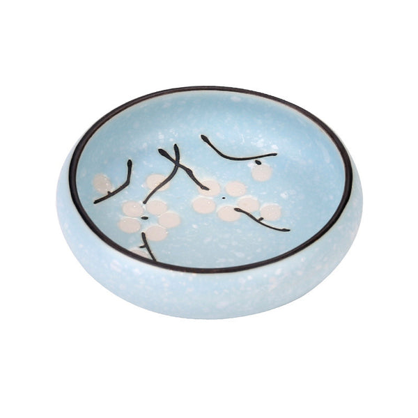 Ceramic Japanese Round Snack Plate