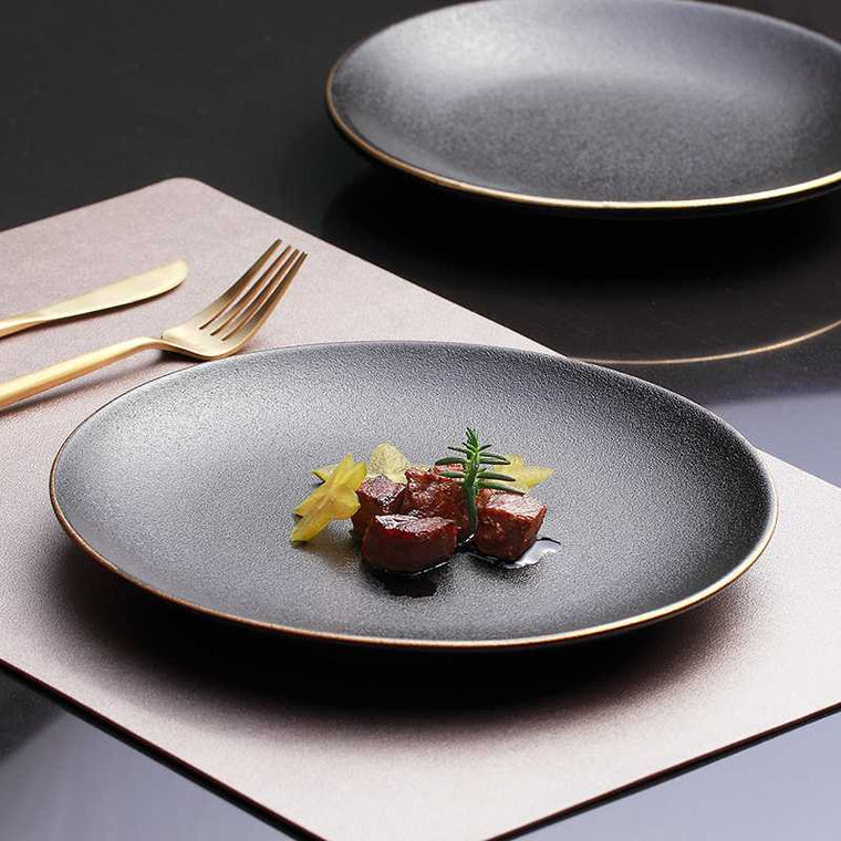 Steak Plate Round Flat Plate Western Food Plate