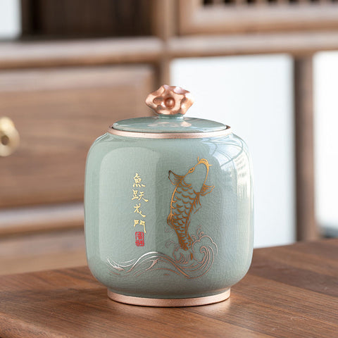 Jilian Fish Auspicious Breeze Tea Pot