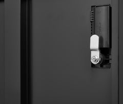 6-Door Employee Storage Locker, Metal Lockers For Office, Gym, School, And Homewith Card Slot Black