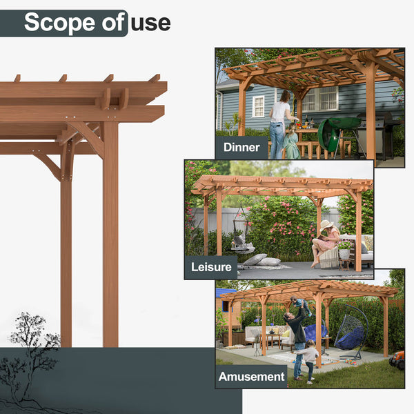 Wooden Patio Pergola Gazebo