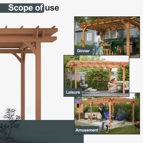 Wooden Patio Pergola Gazebo