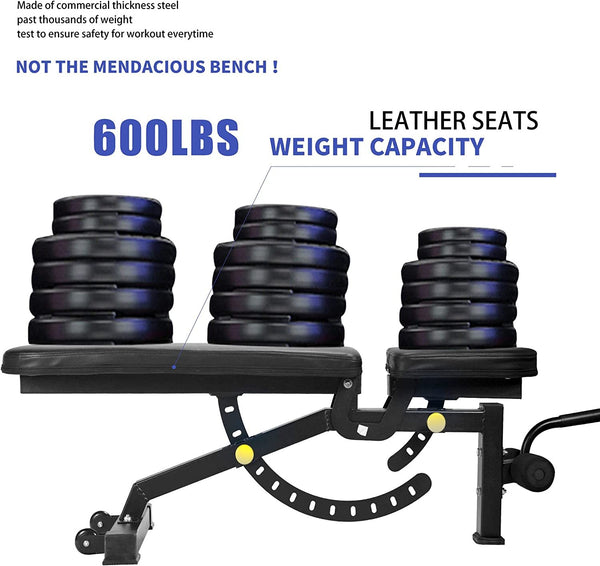 Adjustable Strength Training Bench Press Home Full Body Workout Foldable Weight Benches Gym Multi-functional Fitness Dumbbell Chair