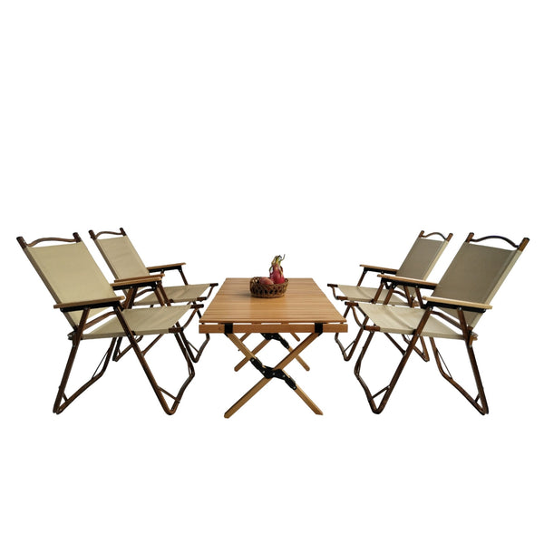 Multi FunctionFoldable DiningSet1 Table  4 Chairs  Indoor Outdoor Use