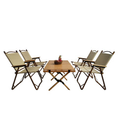 Multi FunctionFoldable DiningSet1 Table  4 Chairs  Indoor Outdoor Use
