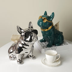 Pet Lovers Porcelain Frenchie Dog Home Decor Ornaments