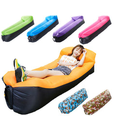 Camping Air Folding Lunch Break Net Celebrity Inflatable Mattress Lazy Sofa Recliner Single Portable Outdoor