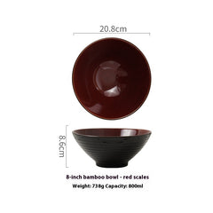 bowl tableware Retro Salad Bowl Personality Tableware