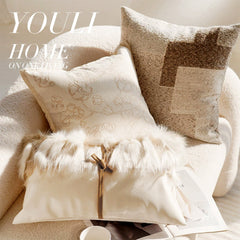 Linen Nordic Style Throw Pillow Covers With Tassel Cushion Cases