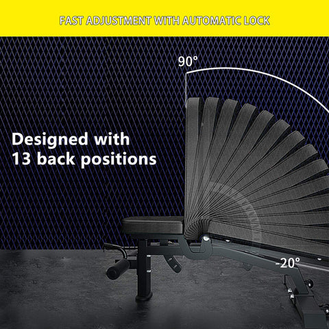 Adjustable Strength Training Bench Press Home Full Body Workout Foldable Weight Benches Gym Multi-functional Fitness Dumbbell Chair