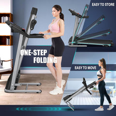Compact Folding Treadmill For Home