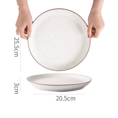 Japanese Simple Ceramic Plate Tableware