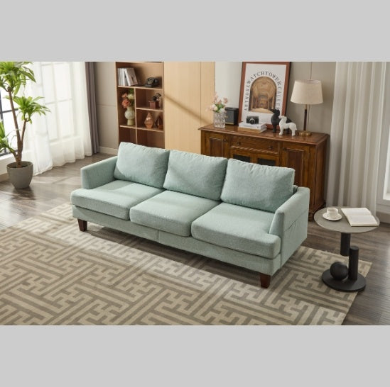 Comfortable Sectional Sofa Easy Assembly & Comfy Cushion,Light Green