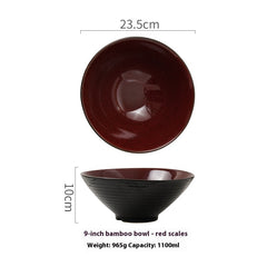 bowl tableware Retro Salad Bowl Personality Tableware