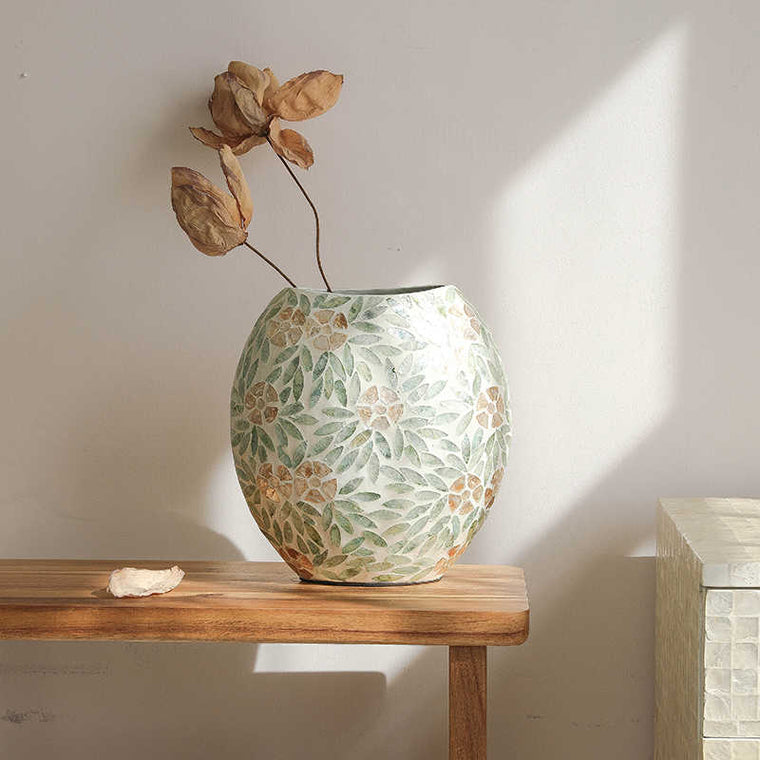 Handmade Shell Decorative Vase Creative Table Flower Container