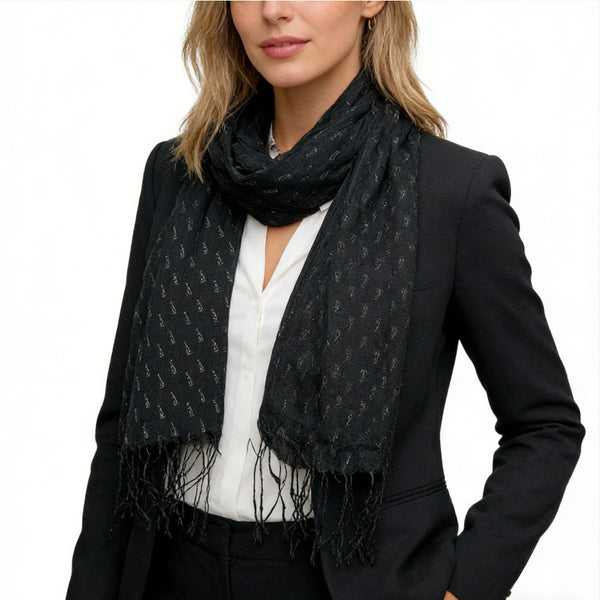 Elegant Abstract Evening Scarf
