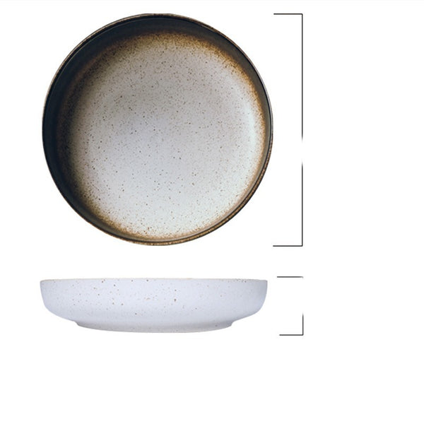 Japanese-style Plate Large Round Household Ceramics