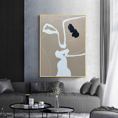 Handmade Oil Painting Canvas Wall Art Decoration Modern Minimalist Abstract For Home Living Room Dining Room Decor Rolled Frameless Unstretched Painting