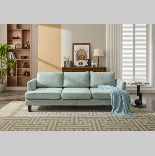 Comfortable Sectional Sofa Easy Assembly & Comfy Cushion,Light Green