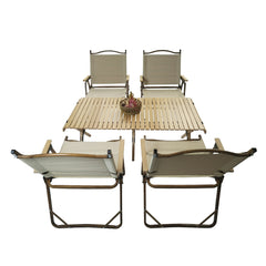 Multi FunctionFoldable DiningSet1 Table  4 Chairs  Indoor Outdoor Use