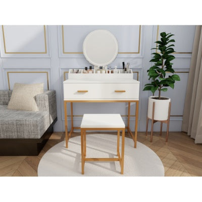 Makeup Vanity Table With Storage Drawers And Organizer
