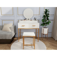 Makeup Vanity Table With Storage Drawers And Organizer