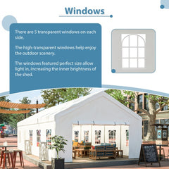 Heavy Duty, Large Tent for Wedding and Party Events 16x32FT