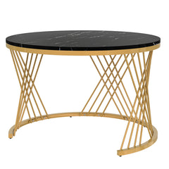 Fibreboard Metal Round Coffee Table
