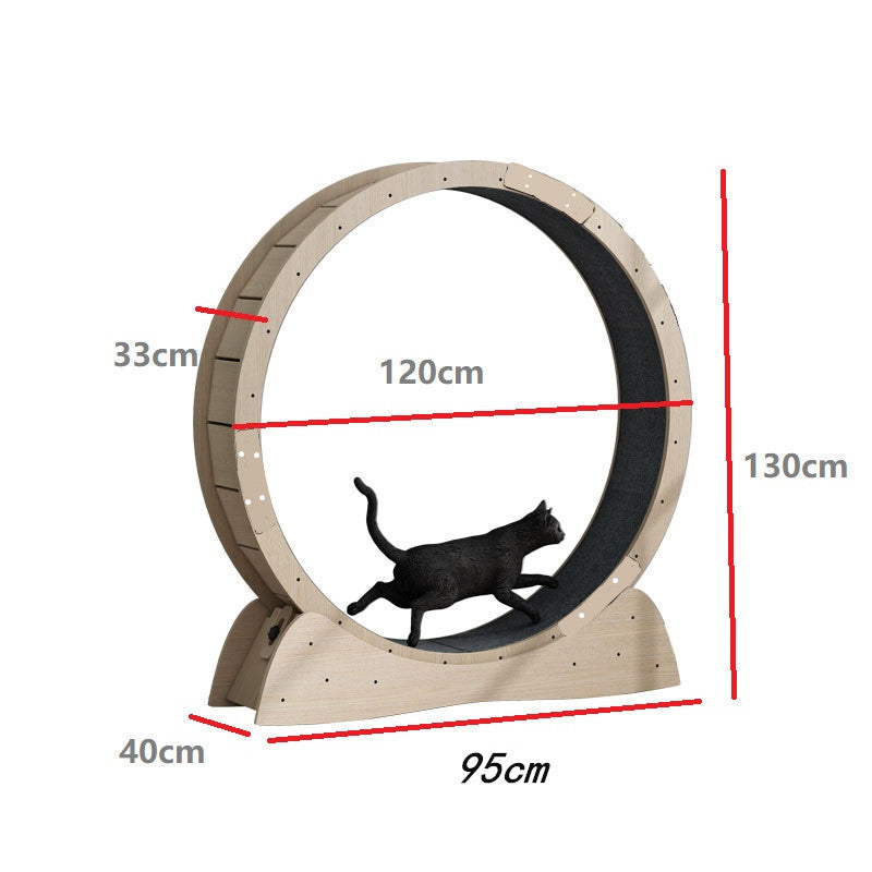 Cat Wheel Treadmill Roller Large for Stimulation and Weight Loss Exercise