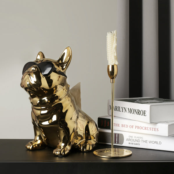 Pet Lovers Porcelain Frenchie Dog Home Decor Ornaments