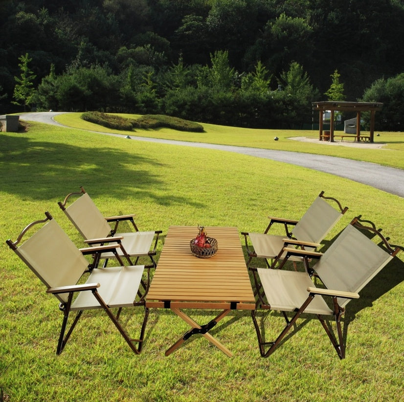 Multi FunctionFoldable DiningSet1 Table  4 Chairs  Indoor Outdoor Use