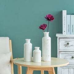 Simple Style Retro Ice-cracking Ceramic Small-mouth Vase